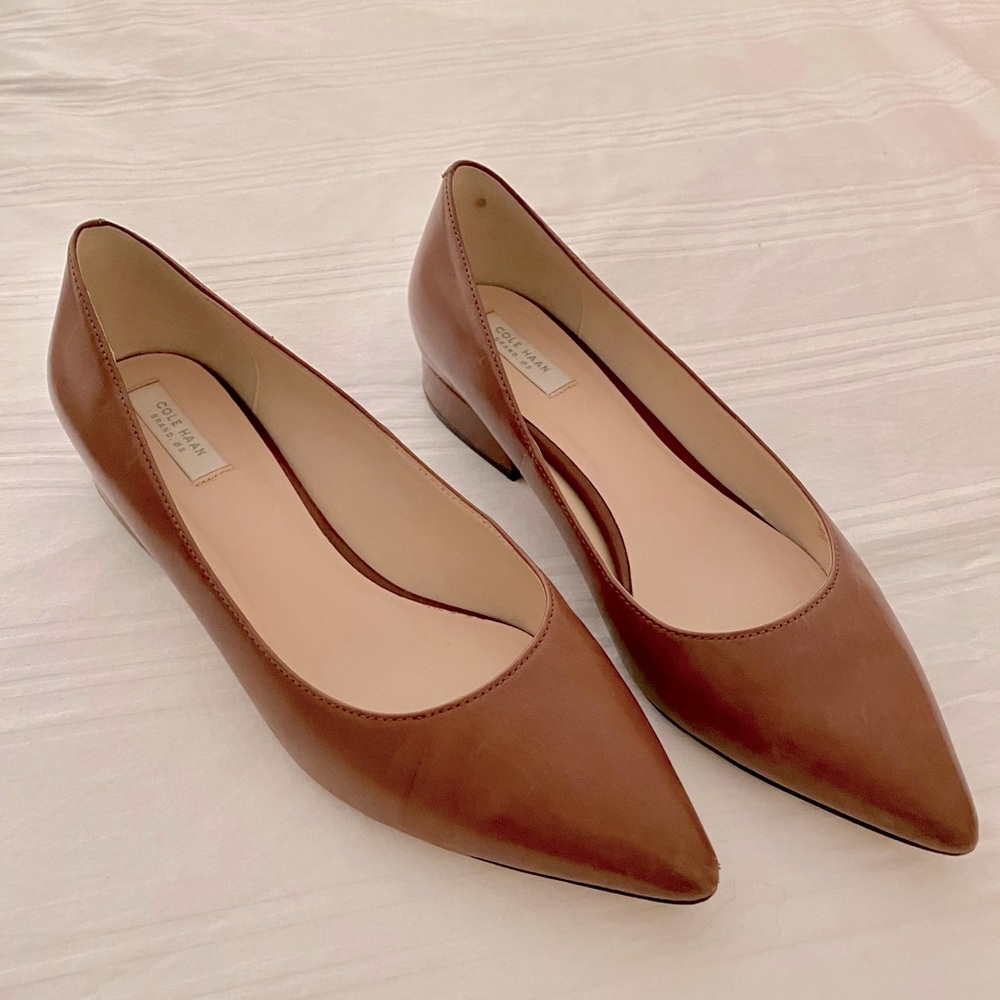 Cole Haan leather Vesta skimmer flats